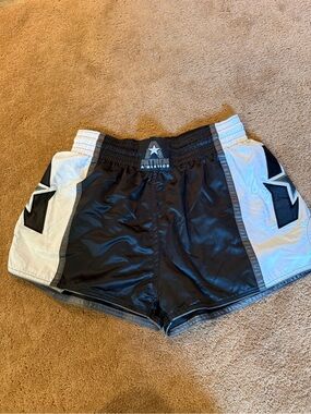 Anthem Athletics unisex muay thai boxing Black & White Athletic Shorts